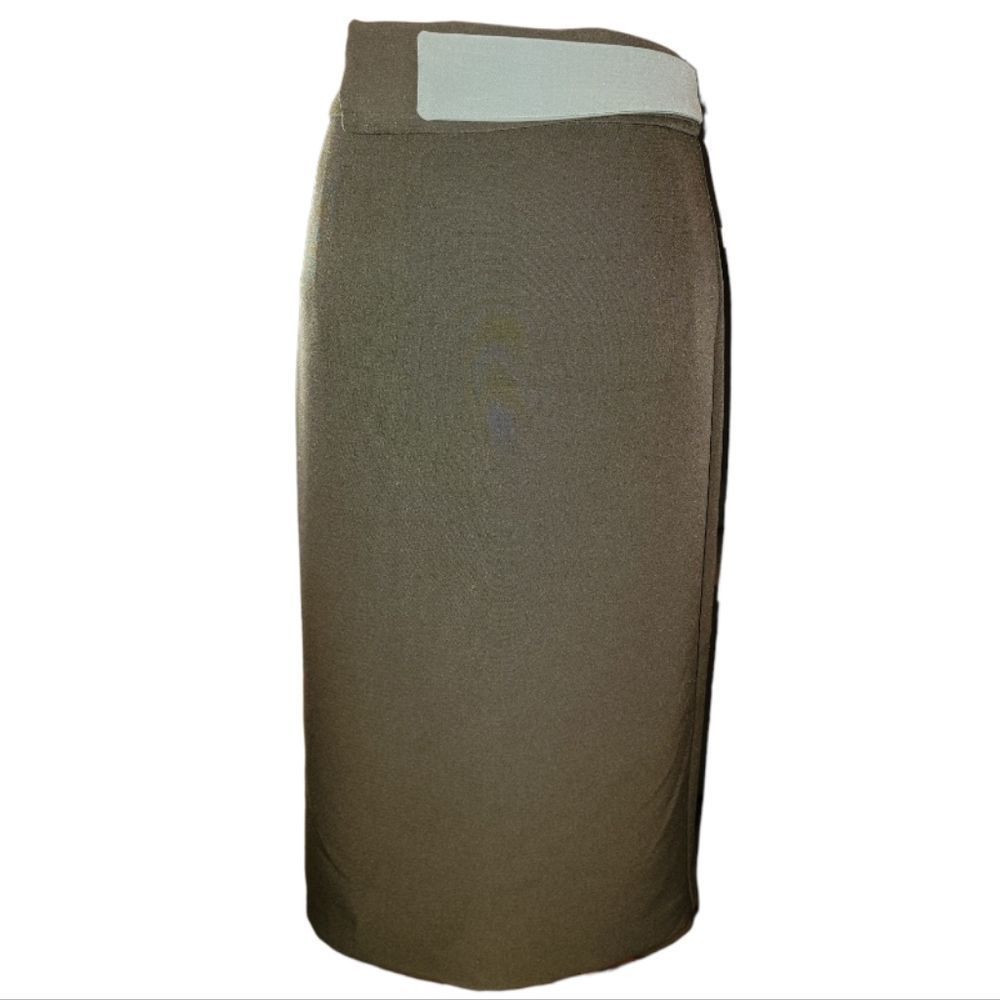 Eva Mendes/New York & Company (NY&Co) Olive/Green Pencil Skirt, 0, NWOT - Picture 10 of 15